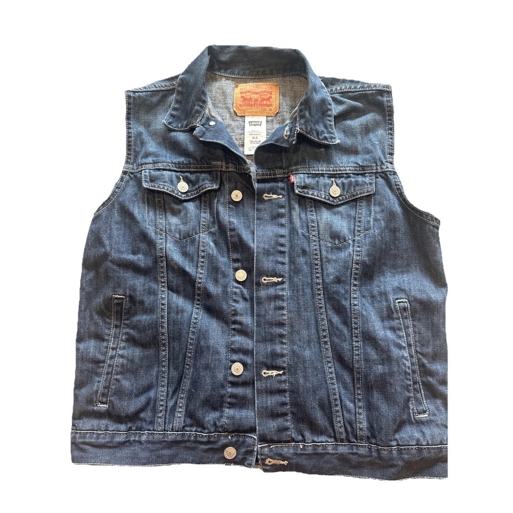 Levi's Denim Jean Trucker Vest Kids 13-15 years Youth XL